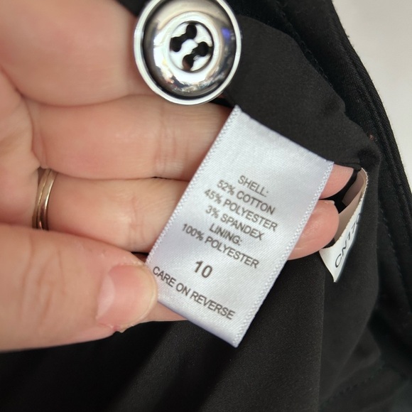 New York And Company 7th Avenue Design Studio Blazer Suit Jacket Size 10, Black - Picture 5 of 7